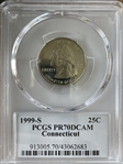 1999-S 25C Connecticut PR70DCAM