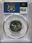 2004-S 25C Michigan Silver PR70DCAM