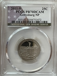 2011-S 25C Gettysburg NP PR70DCAM