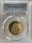 2003-S SAC$1 PR70DCAM