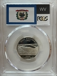 2005-S 25C West Virginia Silver PR70DCAM