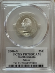 2006-S 25C North Dakota Silver PR70DCAM
