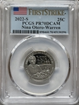 2022-S 25C Nina Otero-Warren First Strike PR70DCAM