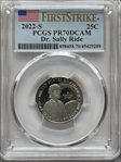 2022-S 25C Dr. Sally Ride First Strike PR70DCAM