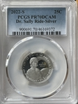 2022-S 25C Dr. Sally Ride-Silver PR70DCAM