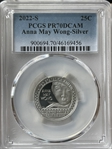 2022-S 25C Anna May Wong-Silver PR70DCAM