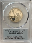 2013-S $1 Woodrow Wilson PR70DCAM
