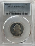 1989-S 25C PR70DCAM