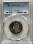 1988-S 25C PR70DCAM