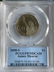 2008-S $1 James Monroe PR70DCAM