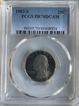 1983-S 25C PR70DCAM