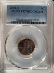2001-S 1C PR70DCAM
