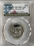 2017-S 25C Effigy Mounds NP PR70DCAM