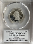 2009-S 25C U.S. Virgin Islands Silver PR70DCAM