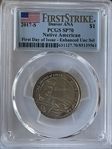 2017-S $1 Sequoyah Enhanced Unc Set FDI Denver ANA SP70