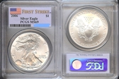 2006 $1 Silver Eagle First Strike MS69