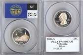 2006-S 25C Nebraska Silver PR69DCAM