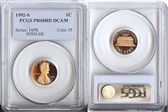 1992-S 1C PR68DCAM