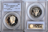 2001-S 50C Silver PR68DCAM