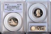 2001-S 25C Rhode Island Silver PR68DCAM