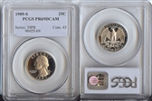 1989-S 25C PR69DCAM