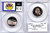 2005-S 25C West Virginia PR69DCAM