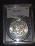 1887 $1 MS63