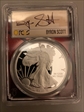 2020-W  $1 Silver Eagle Set Registry Series Byron Scott Black Black Ink PF PR70DCAM