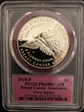 2018-P $1 Breast Cancer Awareness First Strike label PR69DCAM