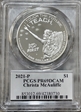 2021-P $1 Christa McAuliffe PR69DCAM
