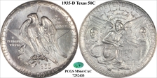 1935-D 50C Texas MS64