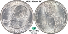 1923-S 50C Monroe MS62