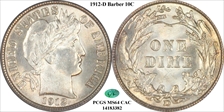 1912-D 10C MS64