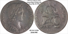 1787 1/2P Nova Eborac, Seated Left VF20BN