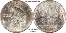 1925-S 50C California MS64