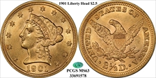 1901 $2.50 MS63