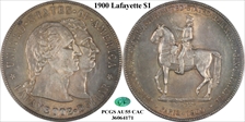 1900 $1 Lafayette AU55