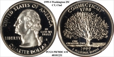 1999-S 25C Connecticut PR70DCAM