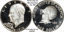 1976-S $1 Silver PR69DCAM
