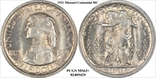 1921 50C Missouri MS63+