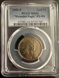 2000-P SAC$1 "Wounded Eagle" FS-901 MS62