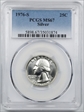 1976-S 25C Silver MS67