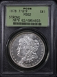 1878 7/8TF $1 Strong MS62