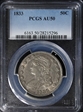 1833 50C AU50