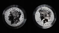 2023-S $1 Morgan Dollar Rev PR Two-Coin Reverse Proof Set MS69
