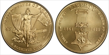 2011-P $5 Medal of Honor MS70