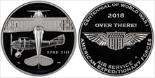 2018-D Medal WWI Centennial - Air Service First Strike PR69DCAM