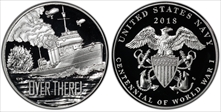 2018-P Medal WWI Centennial - Navy First Strike PR68DCAM