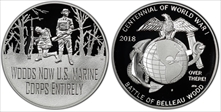 2018-S Medal WWI Centennial - Marines First Strike PR70DCAM