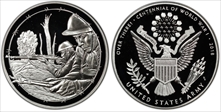 2018-W Medal WWI Centennial - Army First Strike PR69DCAM